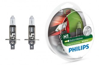 PHILIPS LongLifeEcoVision H1 55W 12V P14,5s