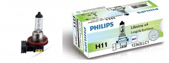 PHILIPS LongLifeEcoVision H11 55W 12V PGJ19-2